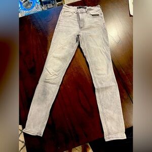 Express size 4 regular gray jeans